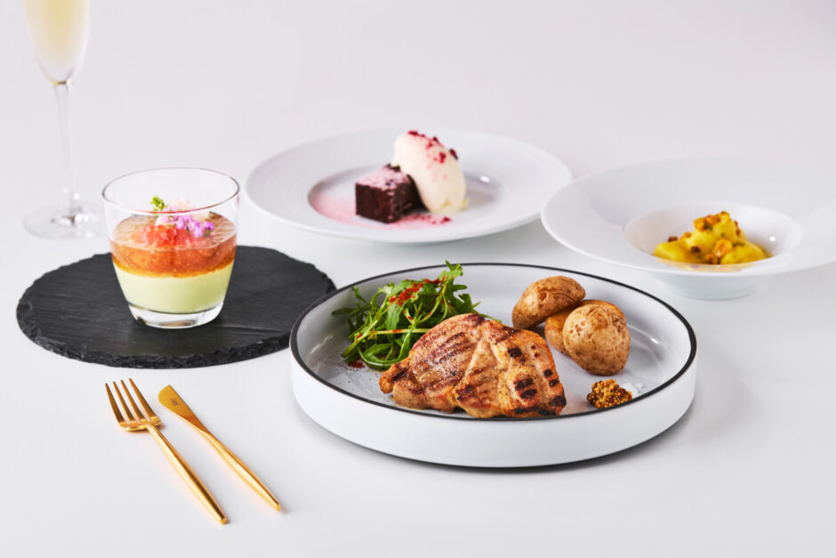 お肉メイン全4品のランチコース
