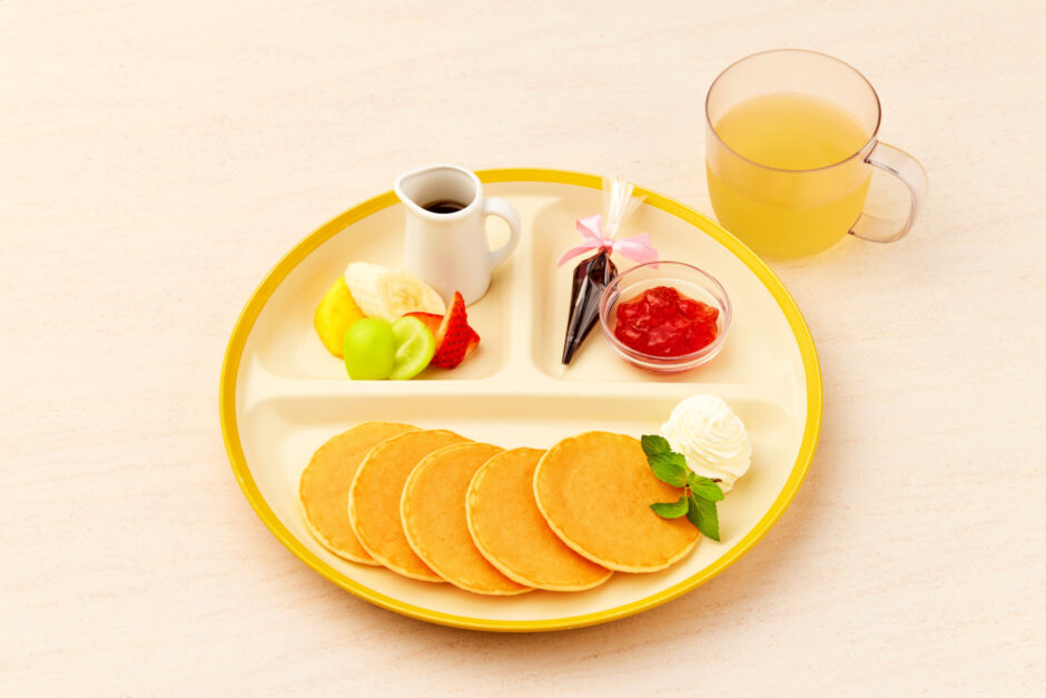 お子様パンケーキプレート　ドリンク1杯付き